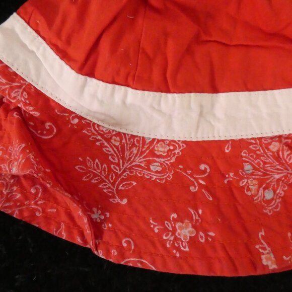 BABY GAP | 6-12 months | Red Floral Bucket Hat with Bow - Picture 10 of 11